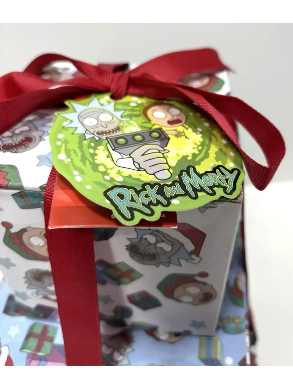Rick and Morty Crew Socks Gift Set, 3-Tier Tower Box, Pre-Wrapped Christmas Box